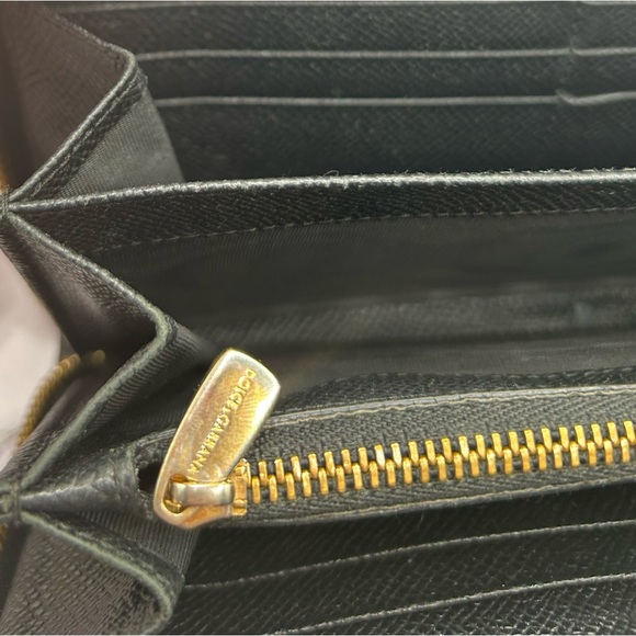 DOLCE & GABBANA Multicolor Crystal Logo Long Zippy Black Leather Wallet + COA - Picture 15 of 15